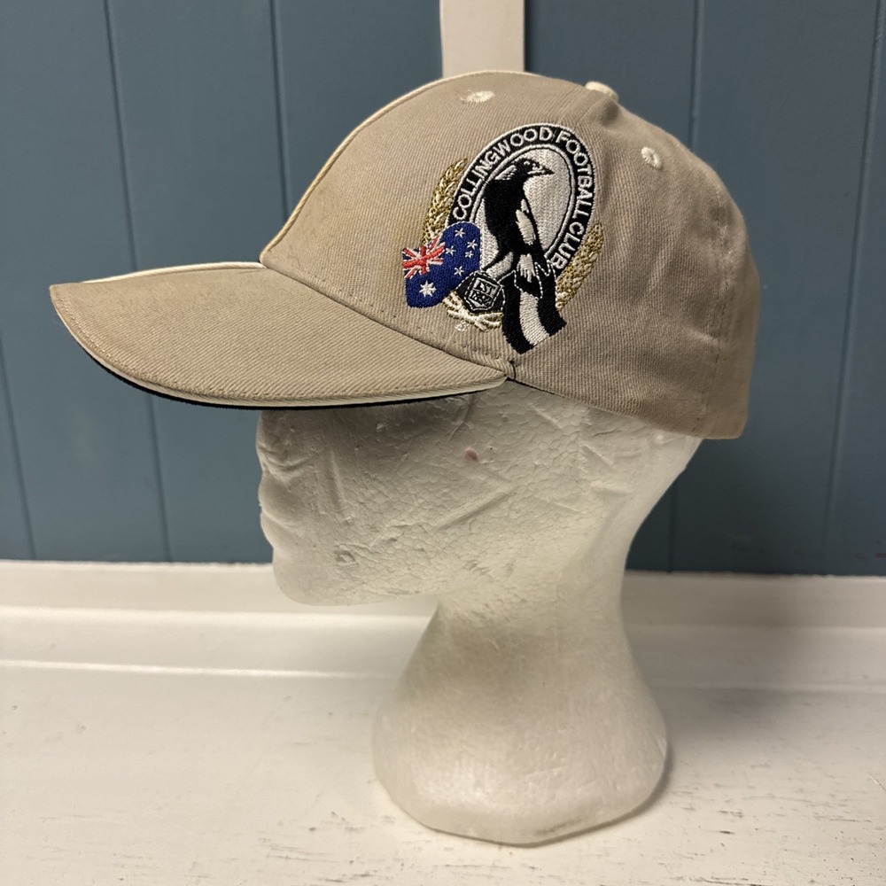 Collingwood Magpies c1990's baseball cap hat AFL footy football rare vintage